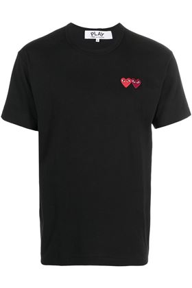 T-shirt con doppia applicazione Comme des Garcons Play | AXT2261